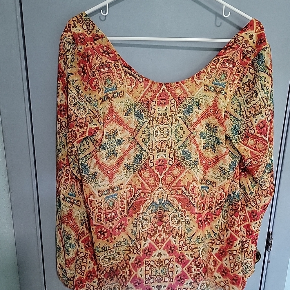 Show Me Your Mumu Bohemian Print Women's Top Size Small